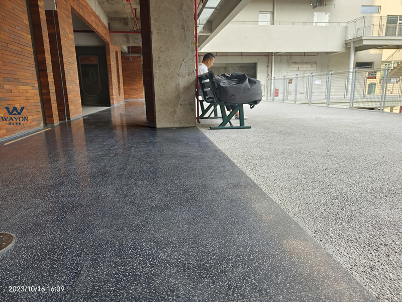 Suelo de terrazo Shenzhen A park WT264 Sunday Dark Grey