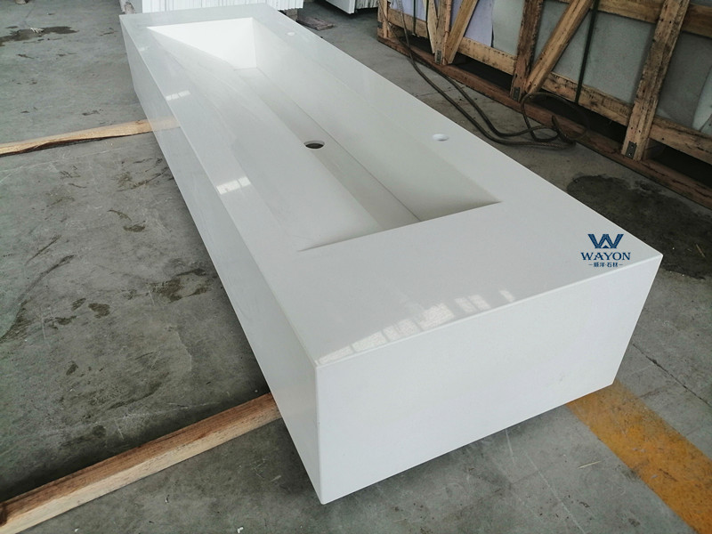 Fregadero de cuarzo (WG025 blanco puro)