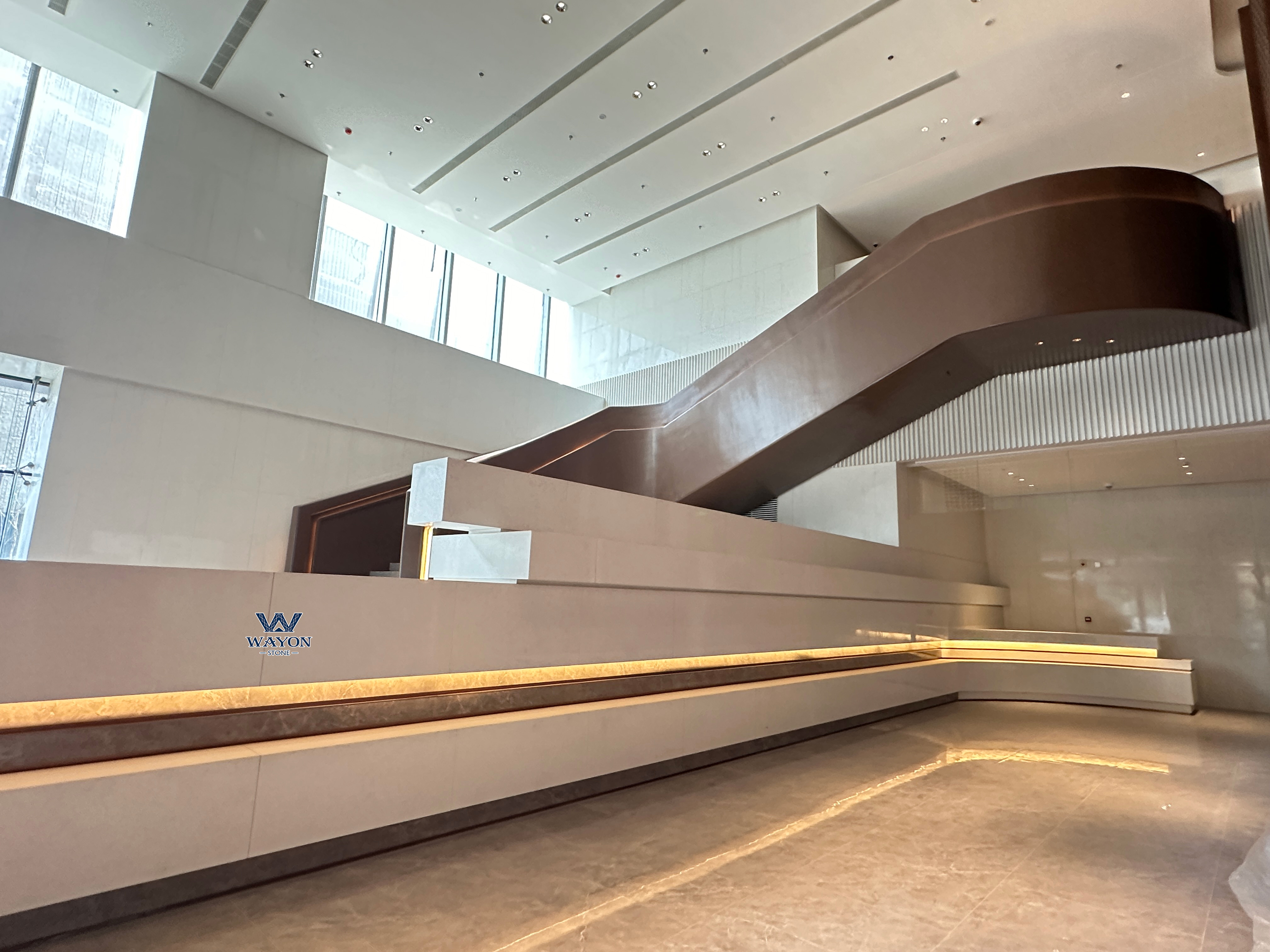 [Proyecto Torre Ningbo] Diseño de lujo en piedra de cuarzo | Wayon Stone