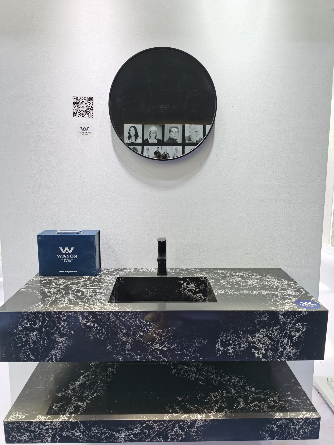 Encimeras de tocador de terrazo de cuarzo personalizadas - Producción de alta calidad de Wayon