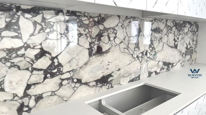 Proyecto de decoración del hogar de la ciudad de Foshan Mingde: mármol de Bulgari
