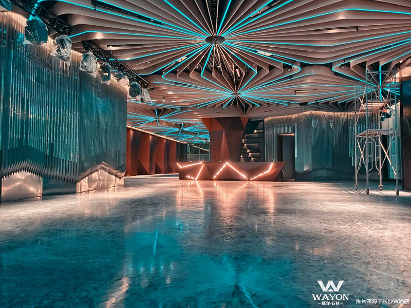 Proyecto de piedra de cemento del hotel W de Changsha