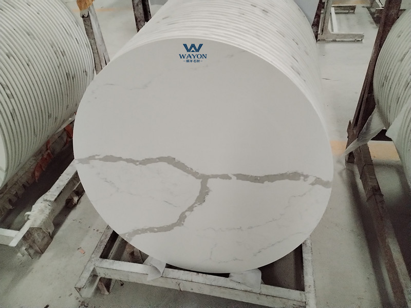 WG467 Tableros de mesa de cuarzo blanco estrellado