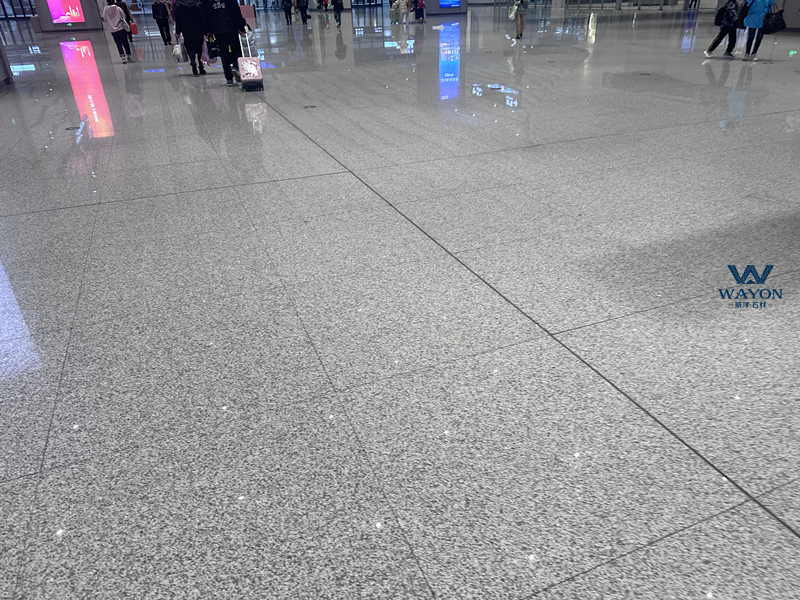 Proyecto de suelo de granito de la estación Guangzhou Baiyun
