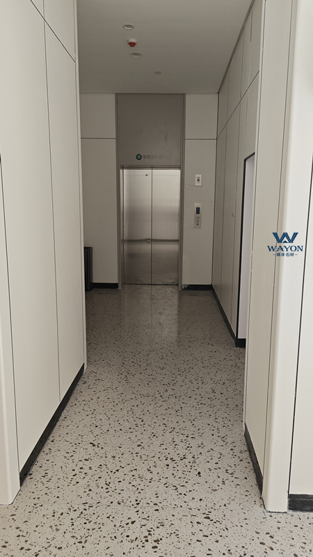 Proyecto de suelo de terrazo del Hospital Changde Hanshou geer (WT264 Sunday Dark Grey)