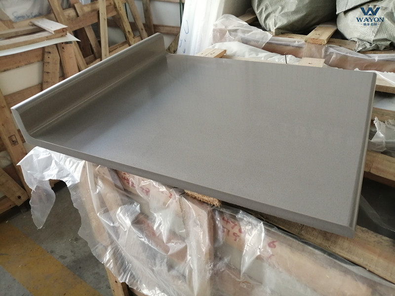 Borde de cuarzo (WG026 Shangri-La Grey)