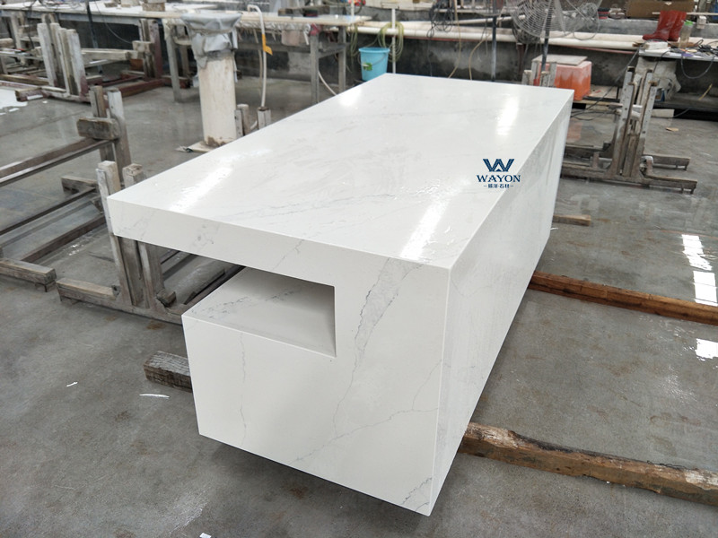 Recepción de piedra de cuarzo