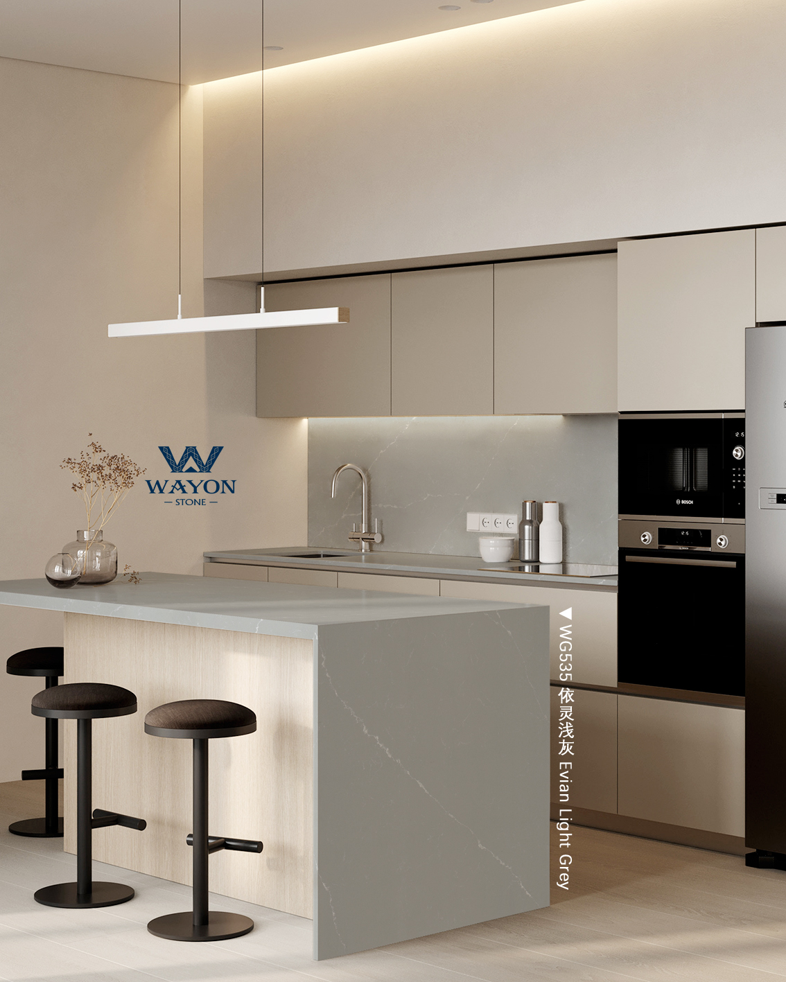 WG535 Evian gris claro