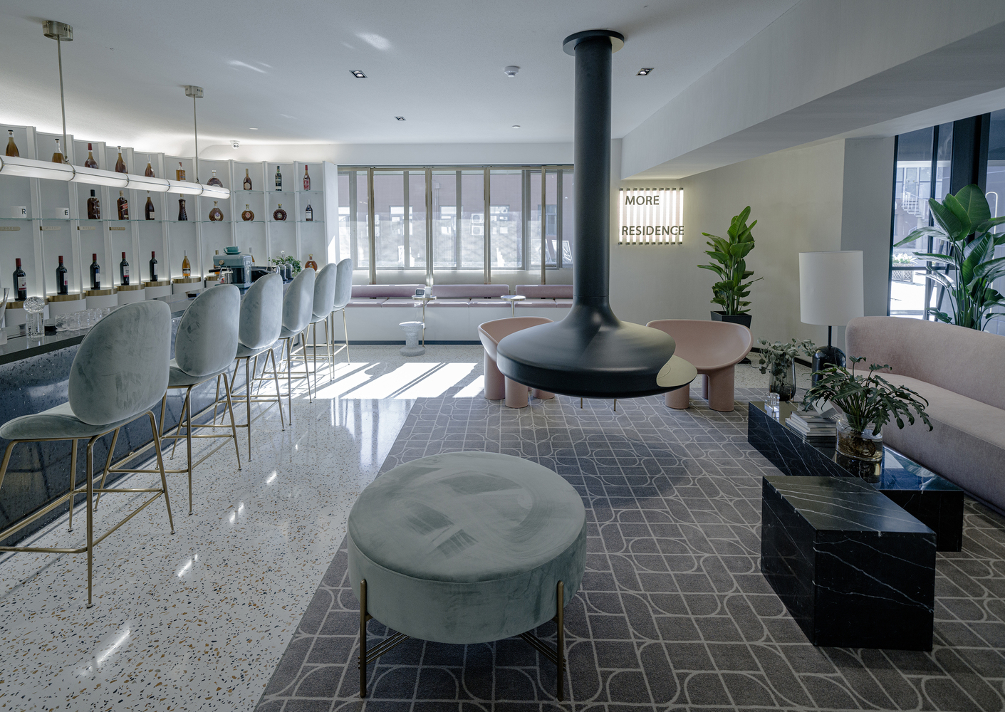 Caso de proyecto de suelo de terrazo Wayon | Coordina el apartamento Beijing Moore