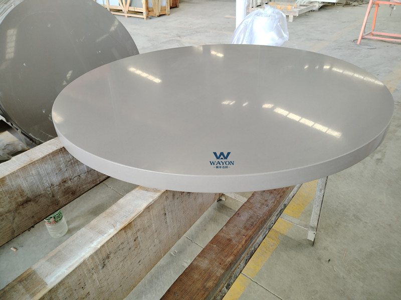 Tablero de mesa de cuarzo blanco puro WG025