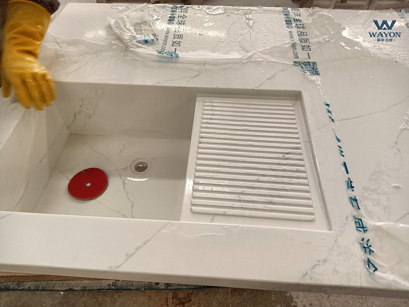 Encimera de cuarzo para tocador
