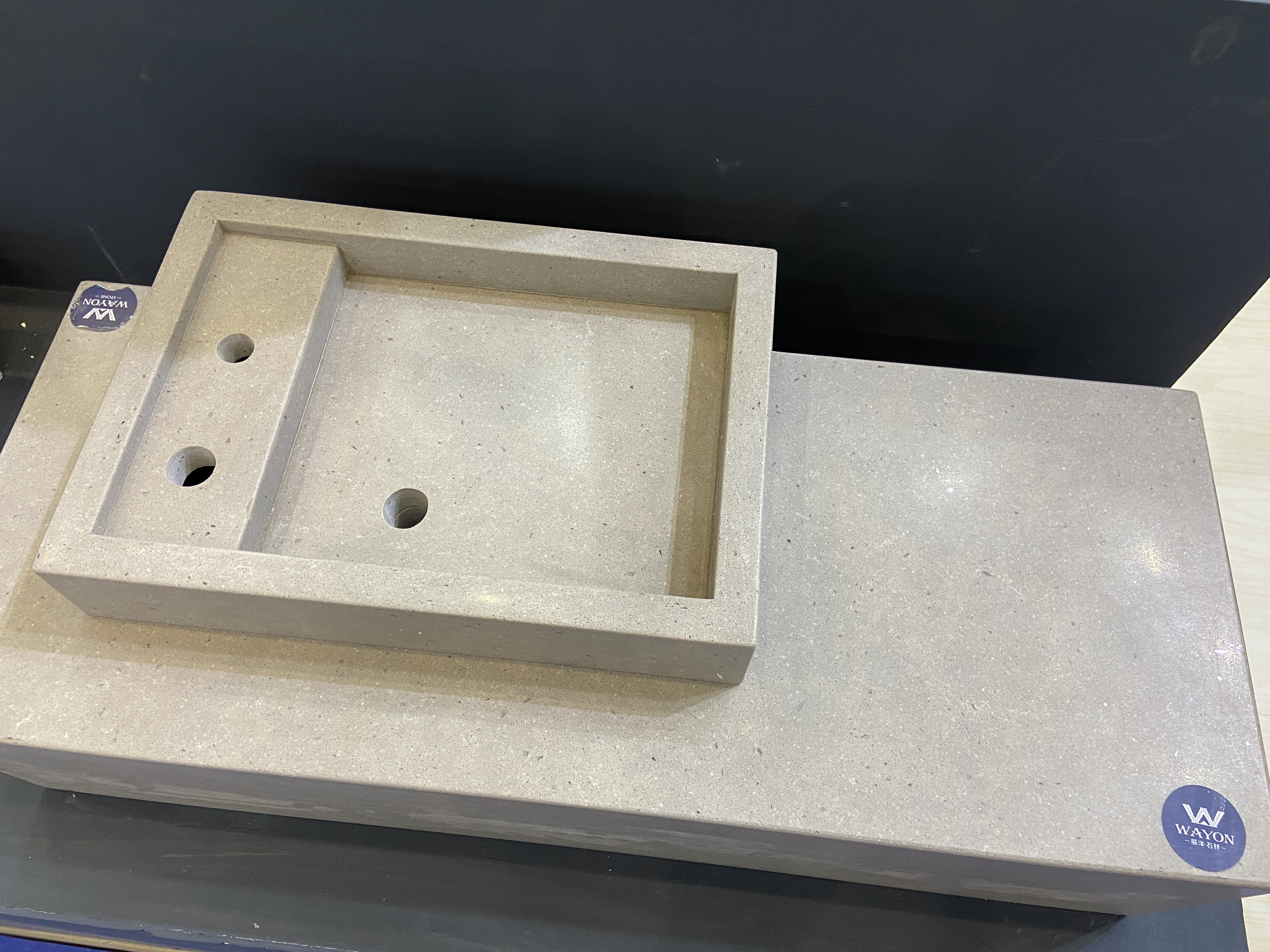 Fregadero de cuarzo gris Donau WG460