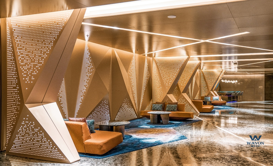 Proyecto de piedra de cemento del hotel W de Changsha