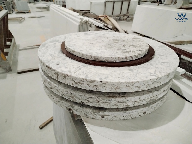Tableros de mesa de cuarzo (WBG215 Sweden White)