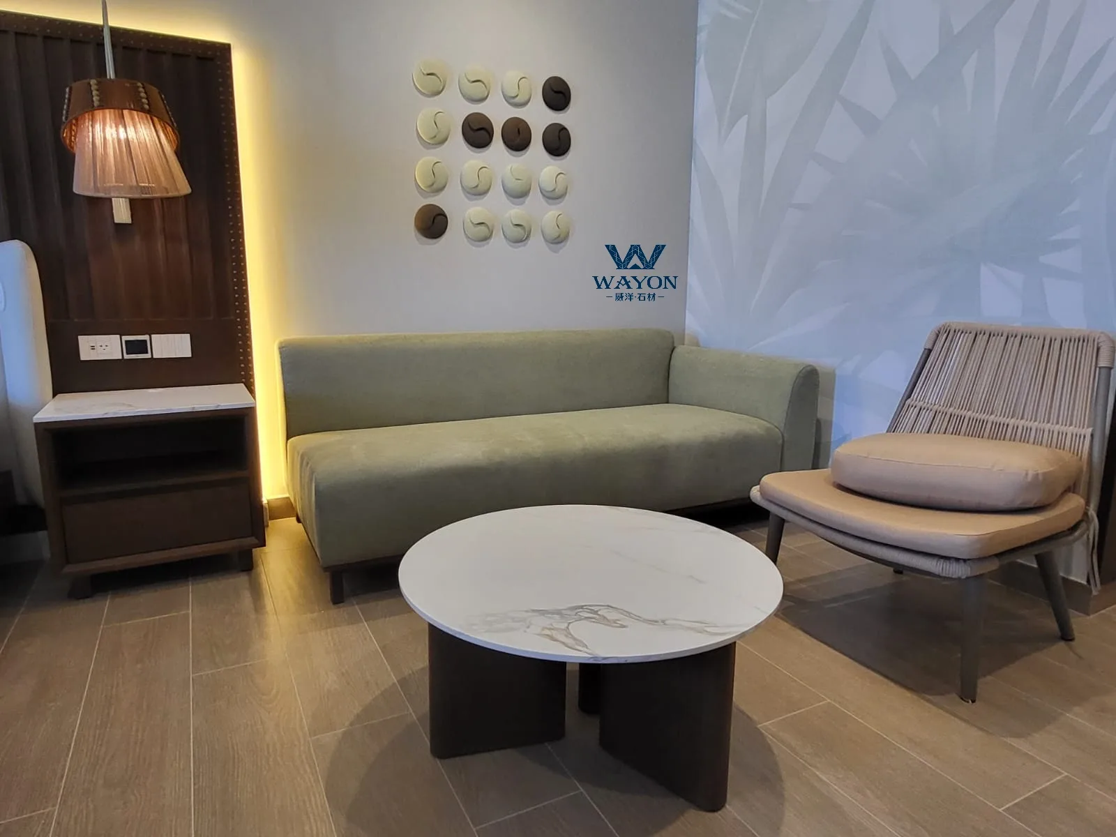 Proyecto hotelero en Barbados - Encimera de cuarzo WG538 Borage Platinum