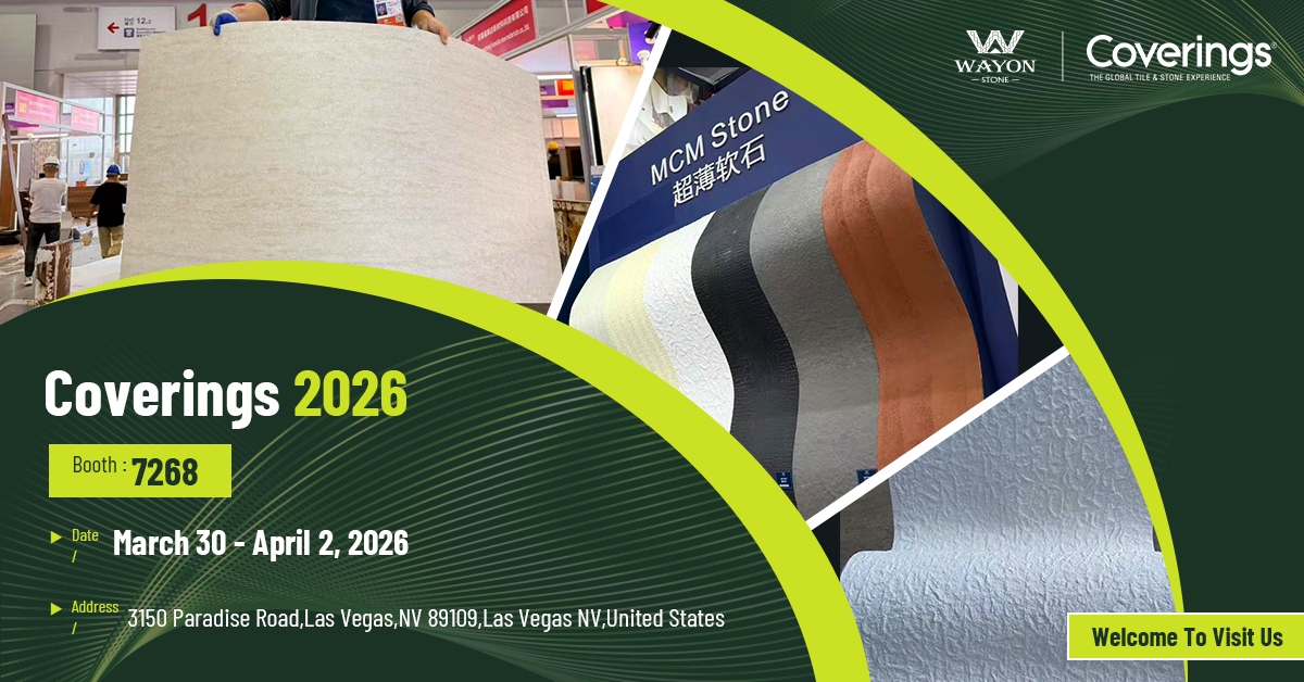 Descubra soluciones de piedra flexibles en Coverings 2026