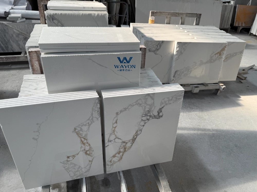 Placa de especificaciones de piedra de cuarzo (WG538 Borage Platinum)