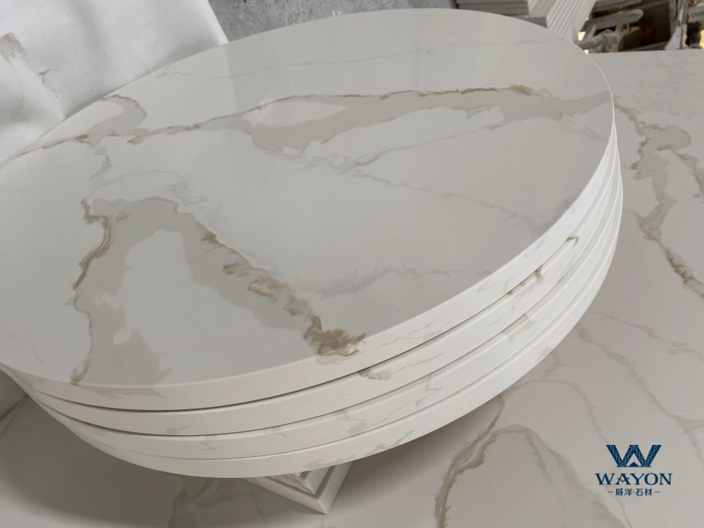 Tablero de cuarzo - WG519 Borraja Oro