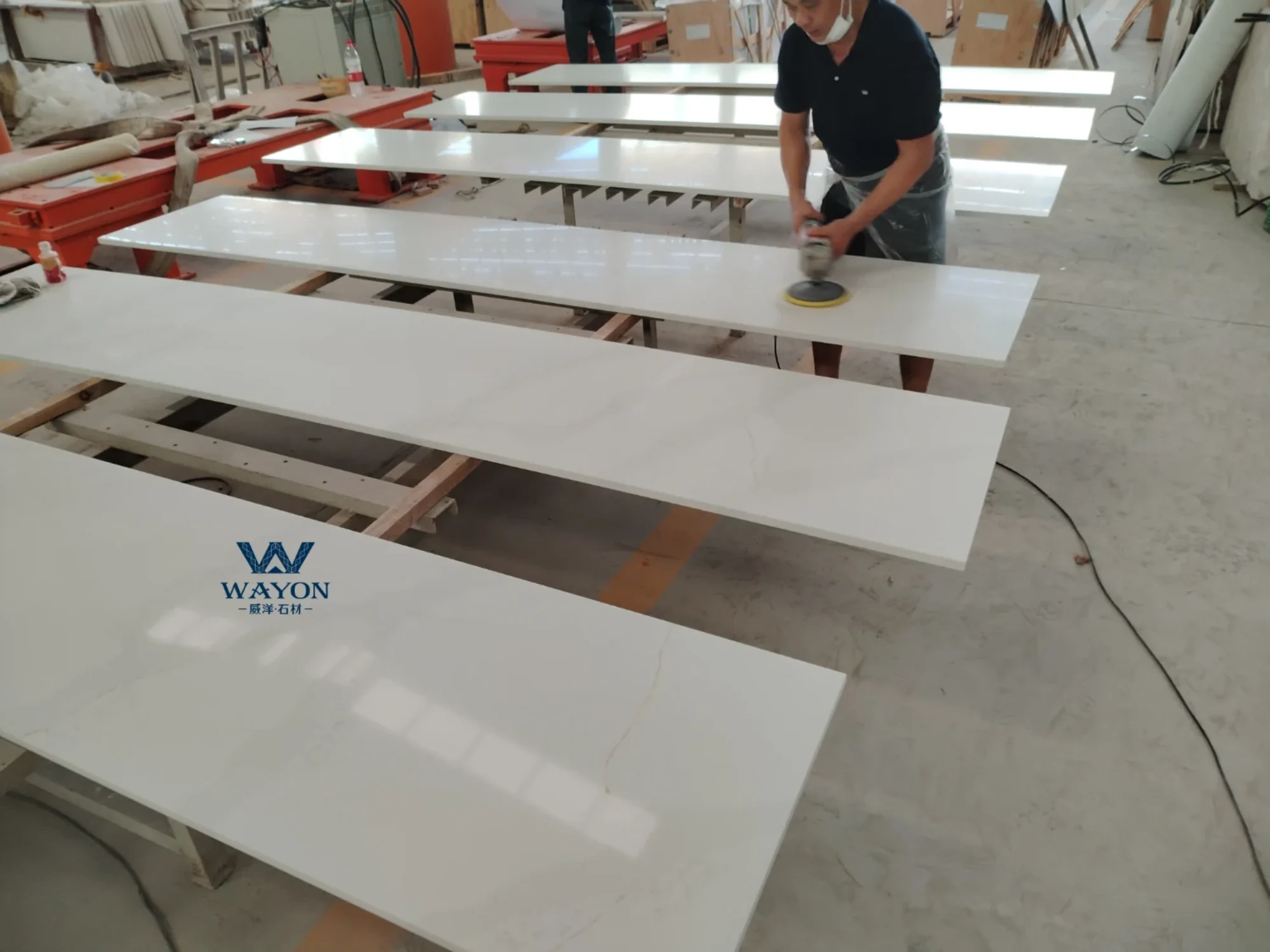 Fabricación estándar de encimeras de cuarzo