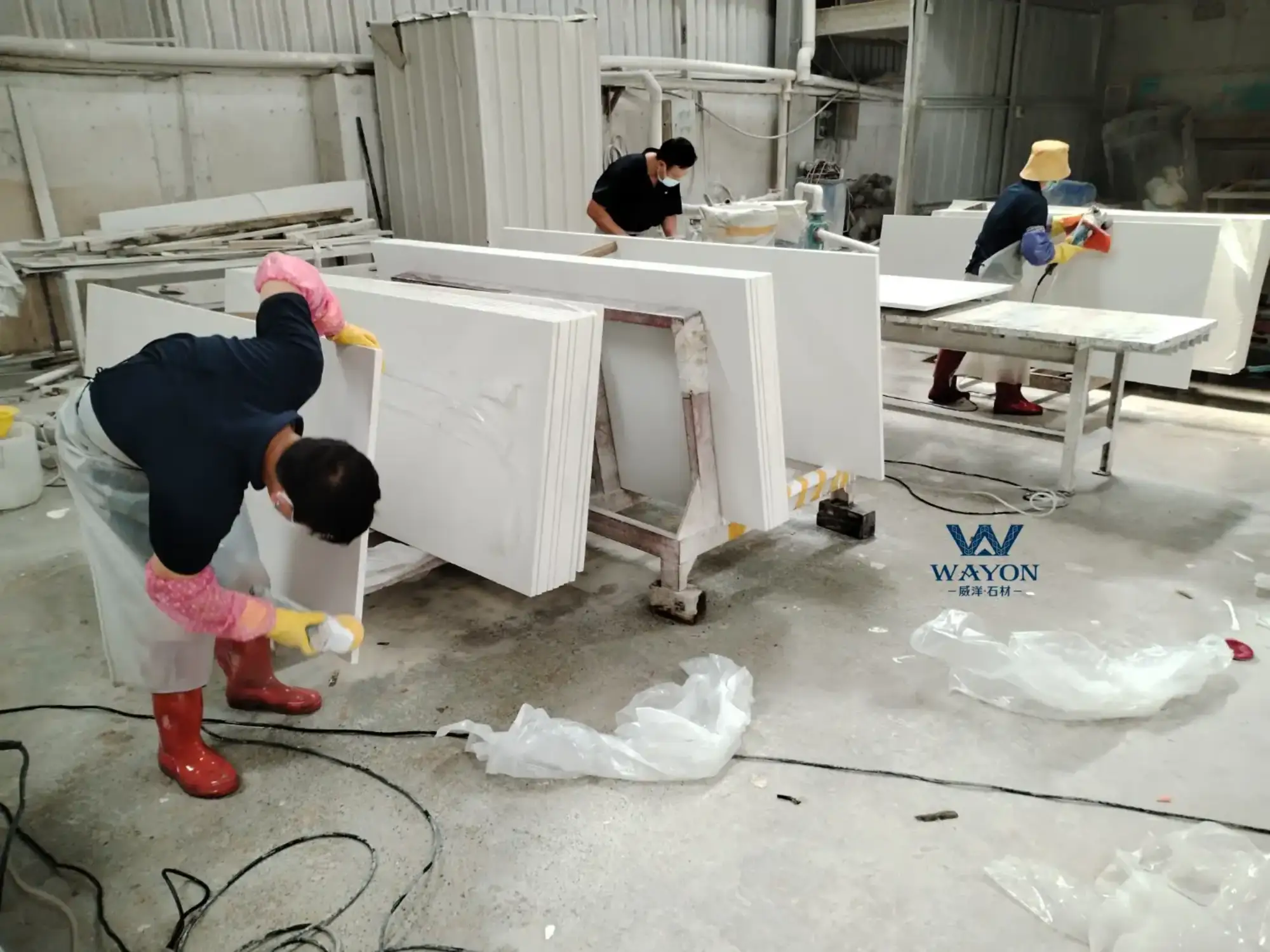 Fabricación estándar de encimeras de cuarzo