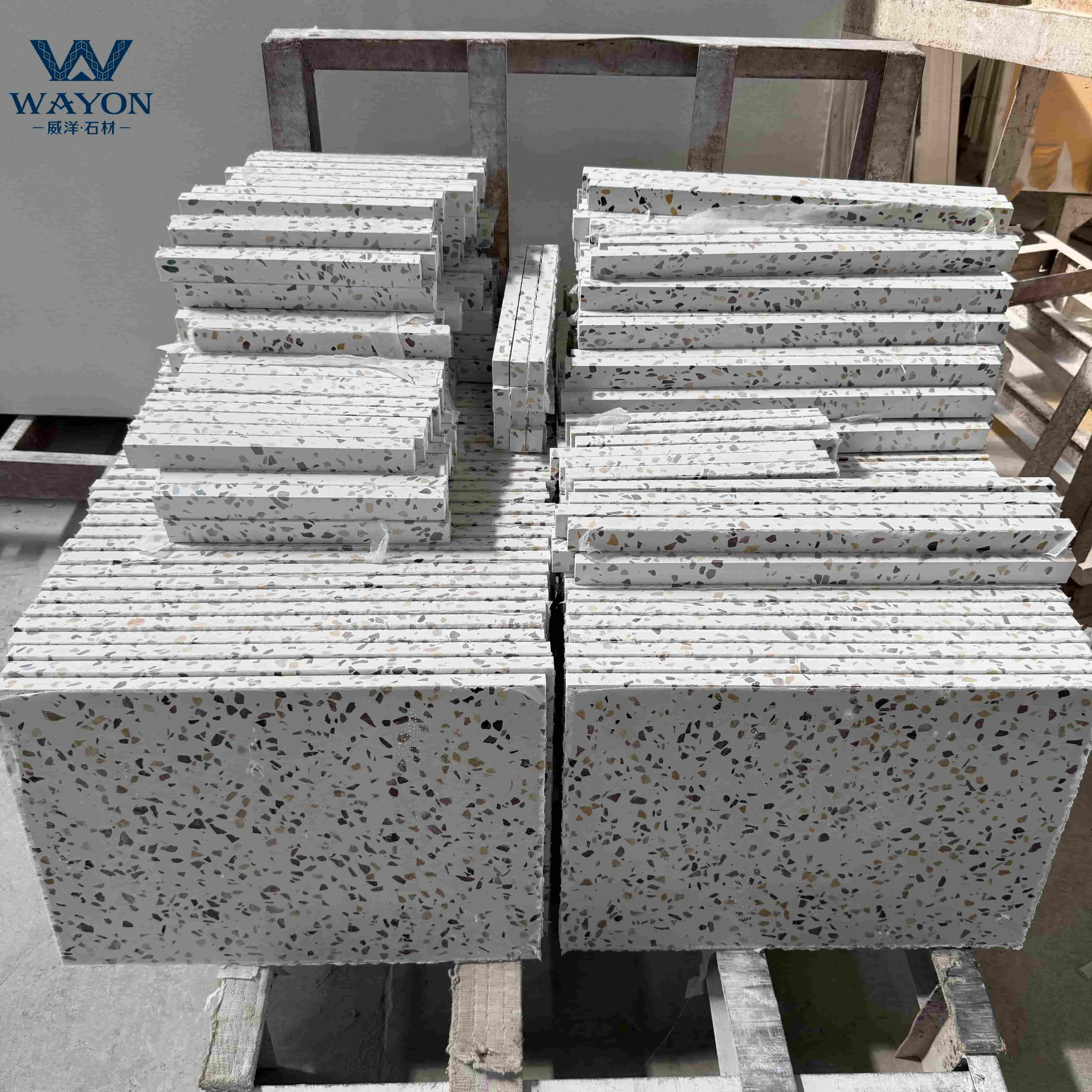 Tablero de especificaciones de terrazo - WT246 Roman Rainbow