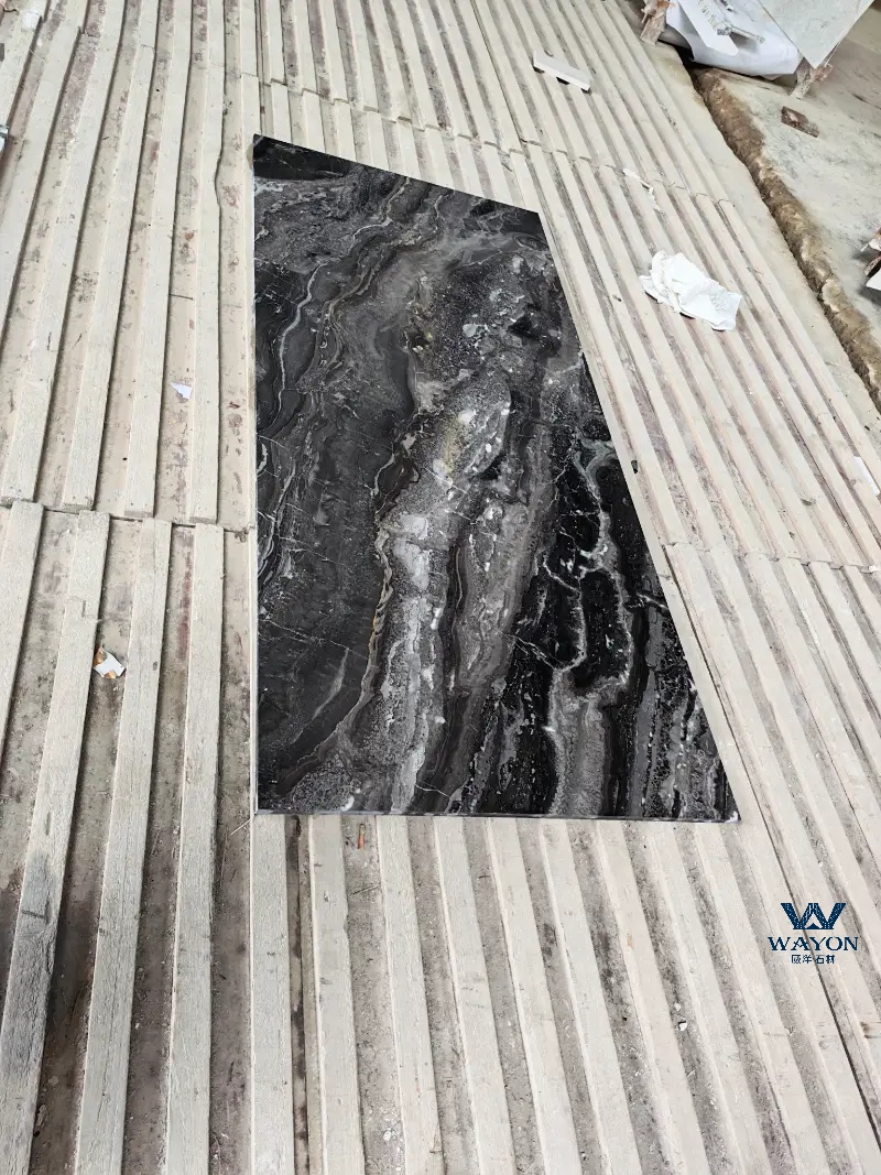 Fondo de pared de piedra de mármol marrón de Venecia