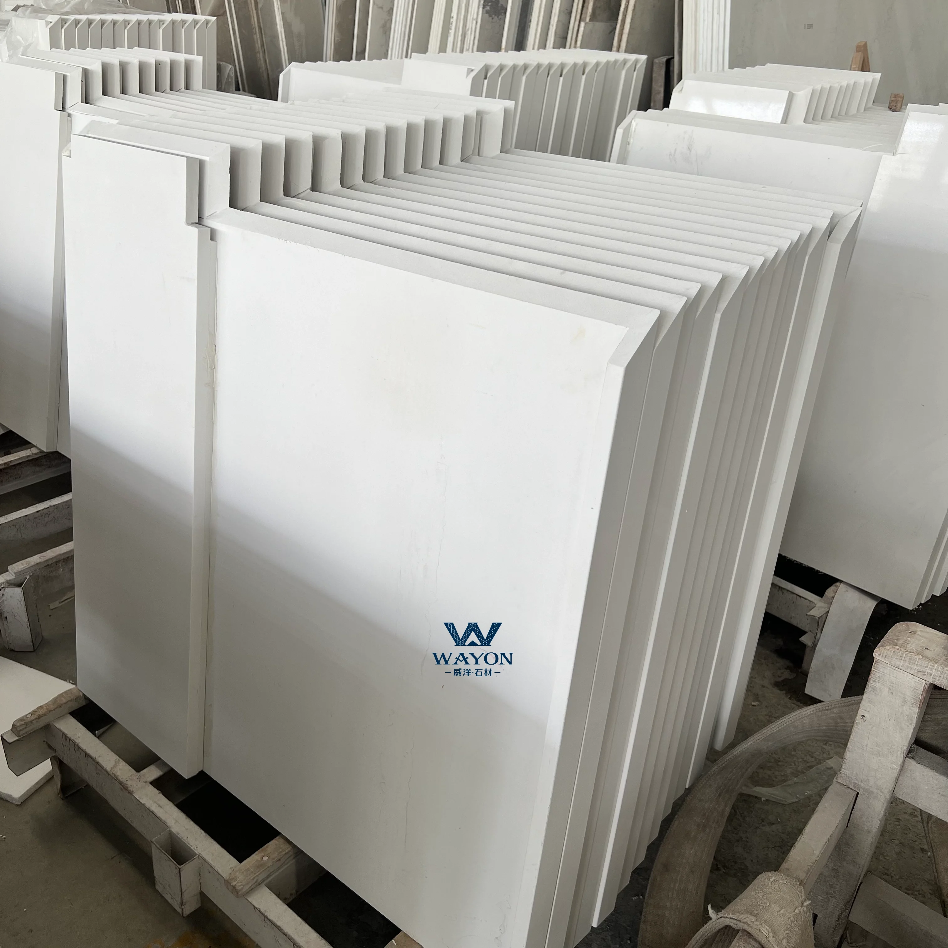 Encimera WG025 de color blanco puro