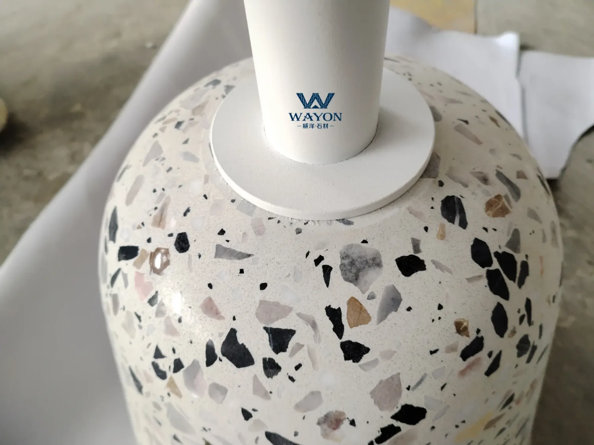 Base de mesa de centro de terrazo Diamond Ice WT240