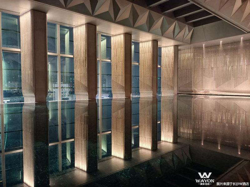Proyecto de piedra de cemento del hotel W de Changsha