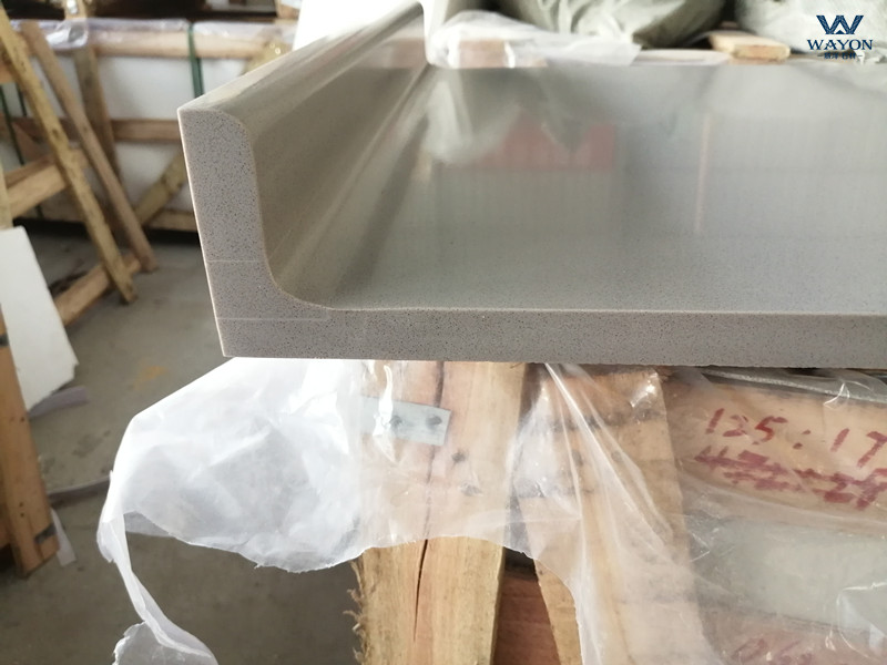 Borde de cuarzo (WG026 Shangri-La Grey)