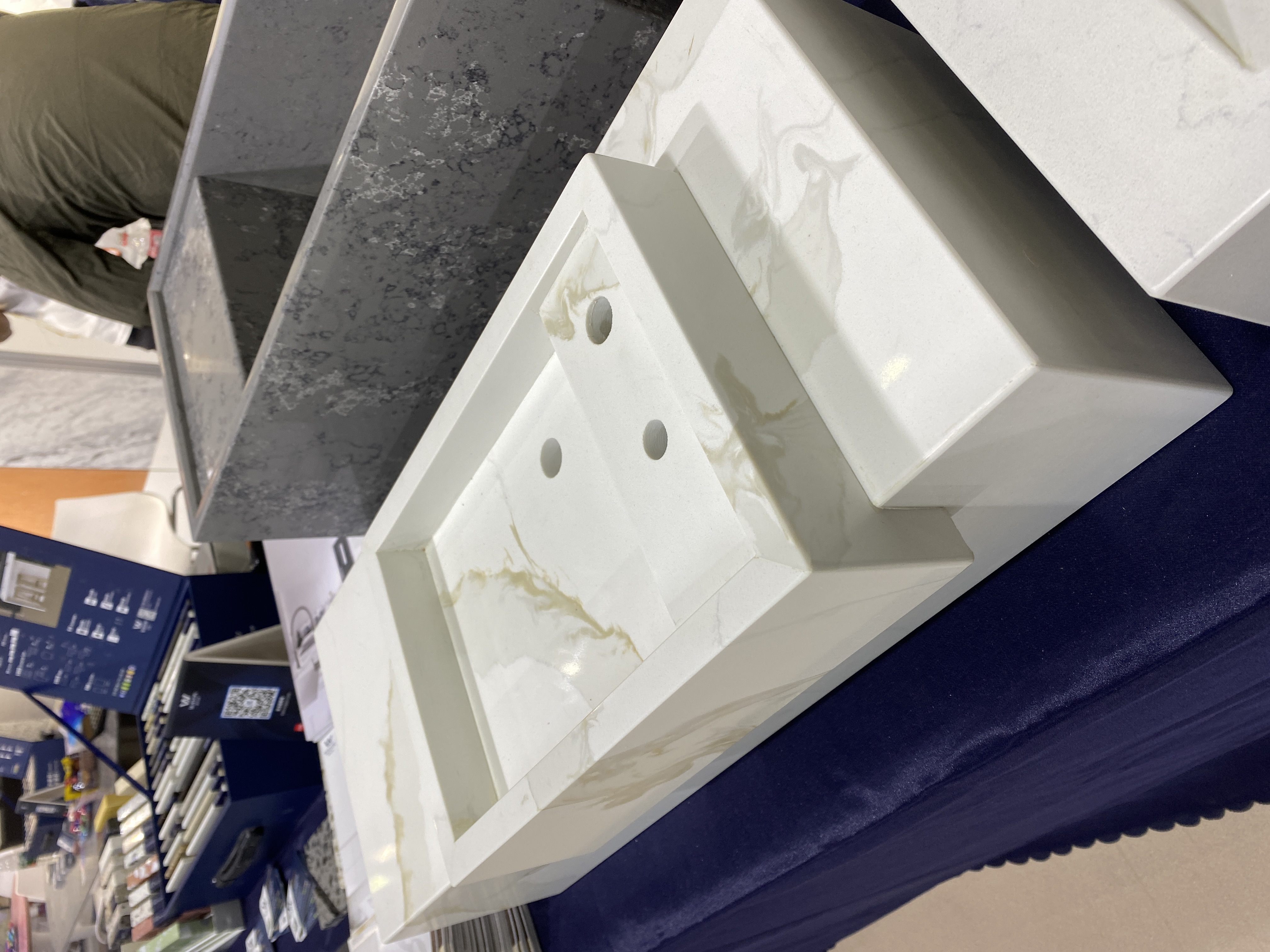Lavabo de cuarzo dorado borraja WG519