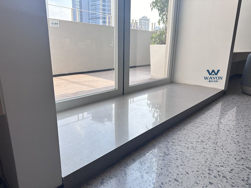 Alféizar de ventana de piedra de cuarzo Shenzhen A Park (WG460 Donau Grey)