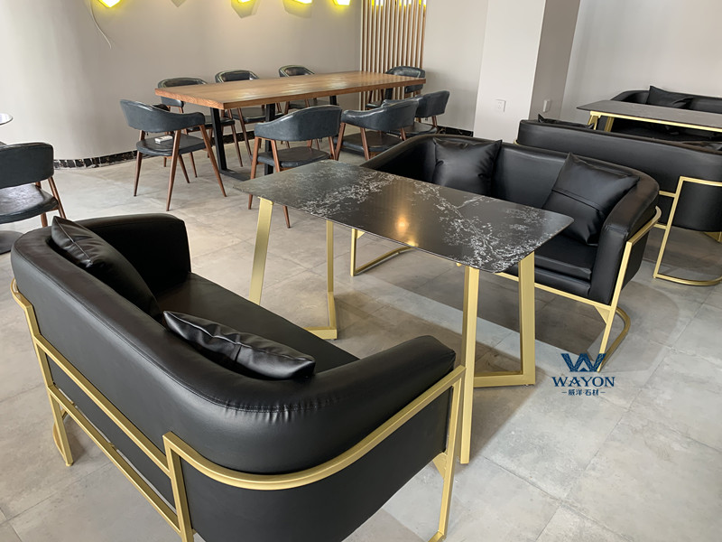 Tablero de mesa de cuarzo (WG459 Icecrack Black)