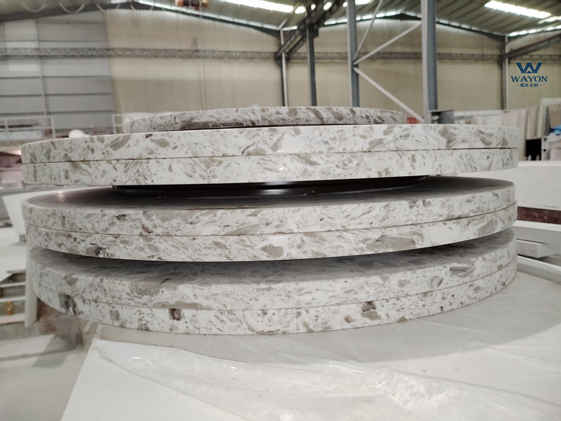 Tableros de mesa de cuarzo (WBG215 Sweden White)