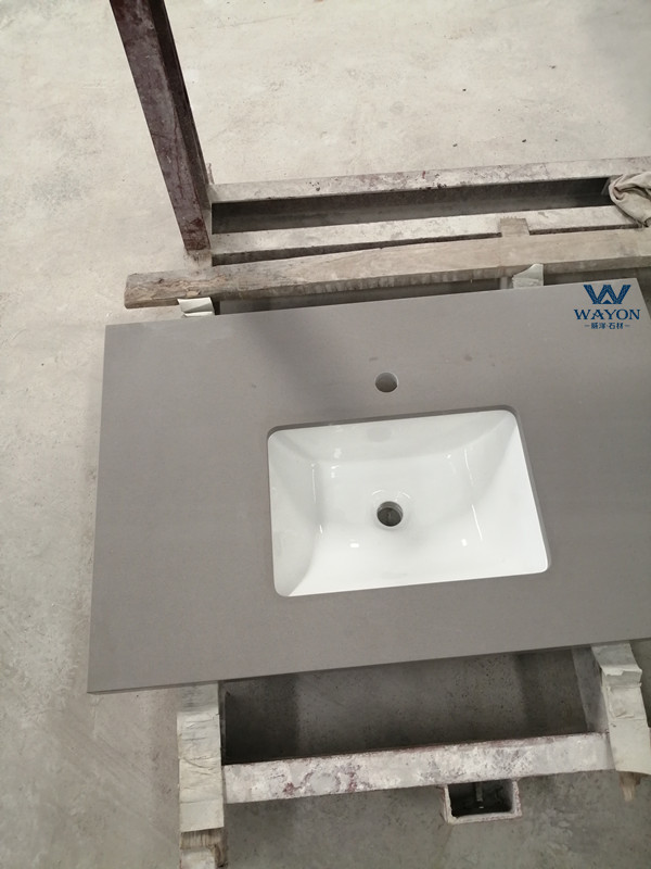 Lavabo de cuarzo (WG034 gris oscuro)