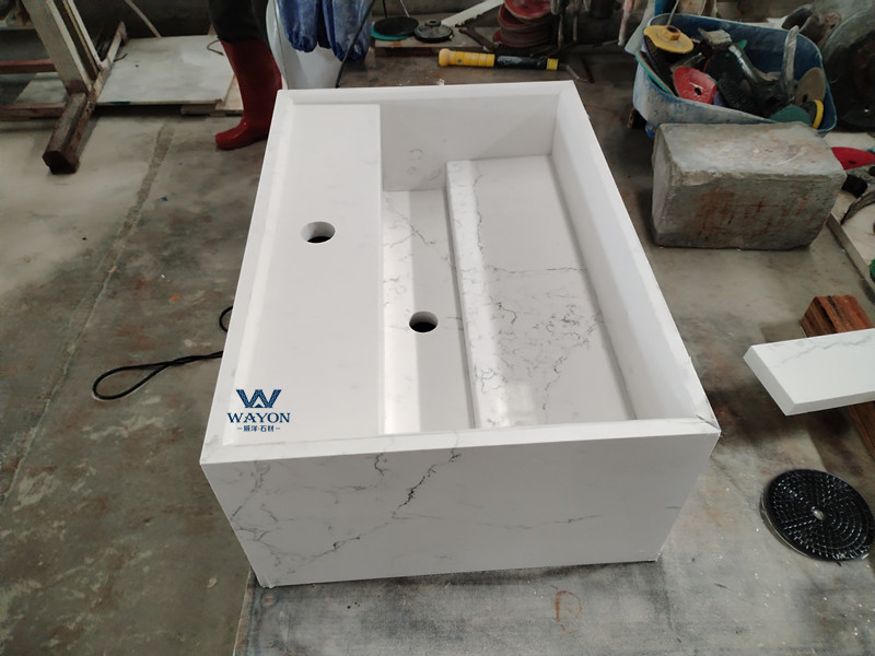 Lavabo de cuarzo WG410 Cloud Atlas