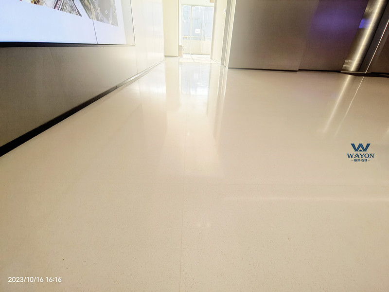 Suelo de terrazo Shenzhen A Park (WT143 Summit Pale White)
