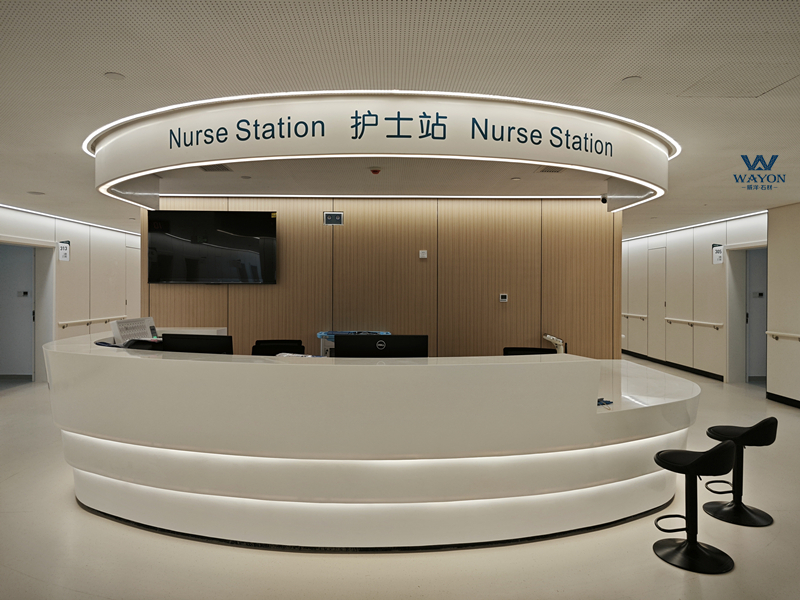 Proyecto de encimera de piedra artificial del Hospital Hanshou Geer de Changde