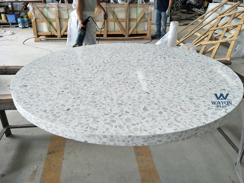 Tablero de mesa de terrazo