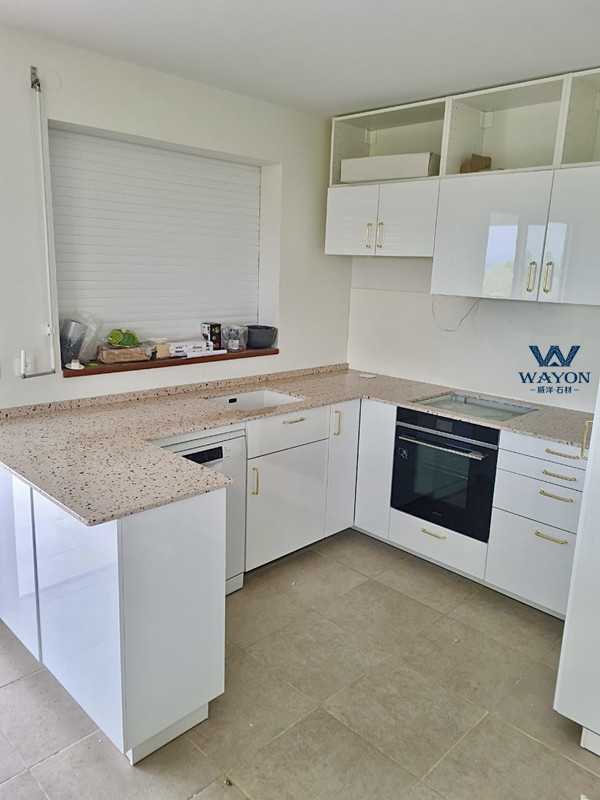 Proyecto de encimera de cocina francesa (WT250 Roman Pink)