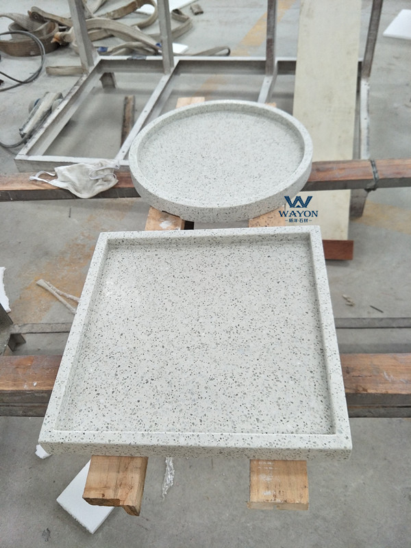 Encimera de mueble de terrazo