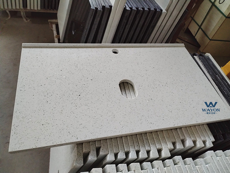 Encimera de cuarzo para tocador (WG212 Star White)