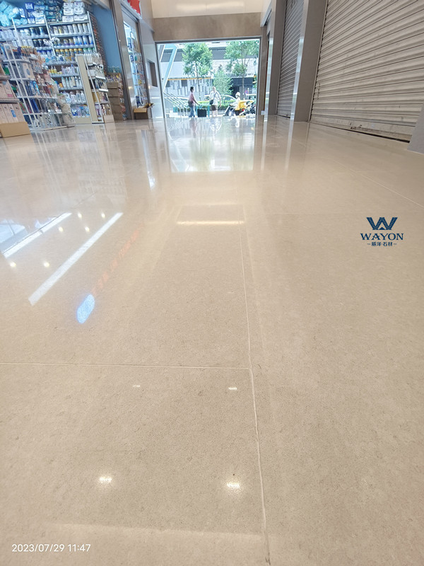 Proyecto de suelo de terrazo en el centro comercial Yunshun de Macao