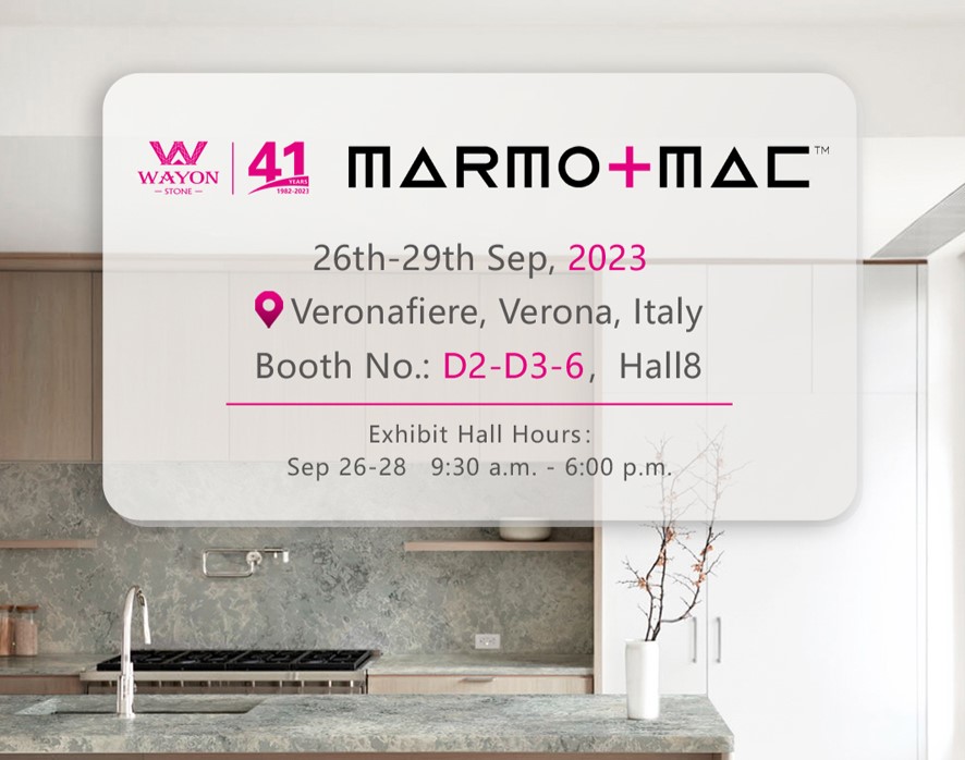 Feria de Piedras Marmomac Italia 2023 | Bienvenidos al stand de Wayon
