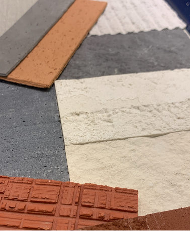 F&aacute;brica de paneles de pared de piedra artificial 3D