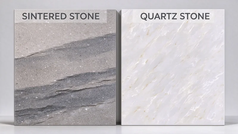 Piedra sinterizada vs. losa de piedra de cuarzo: ¿Cuál es mejor?