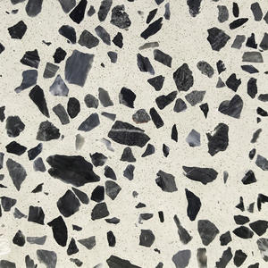 High Quality Diamond Black Terrazzo Tiles Supplier-WT219